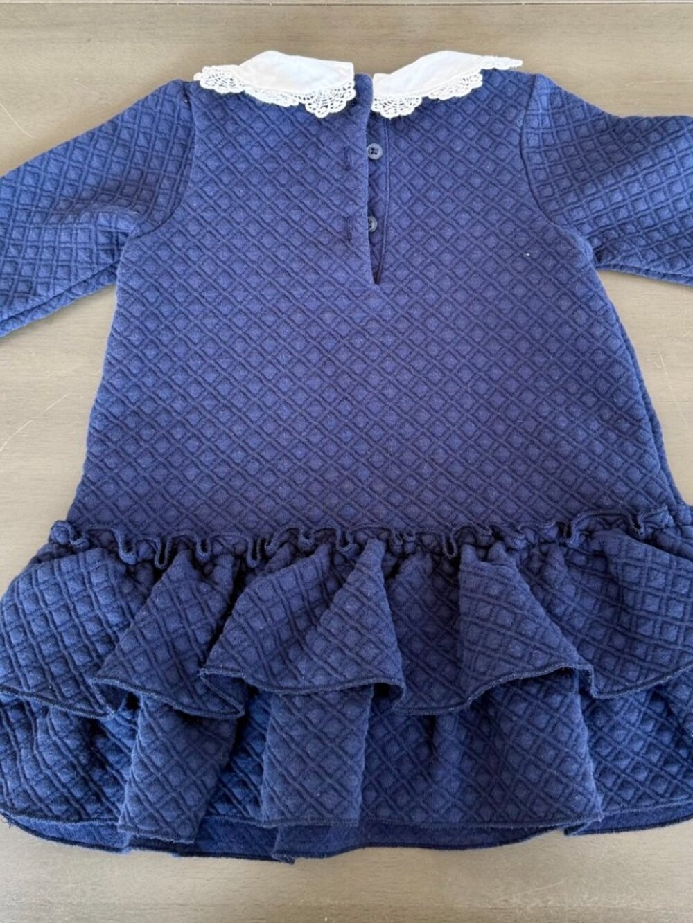 Janie and Jack Ruffled Collared Dress - Picture 3 of 4